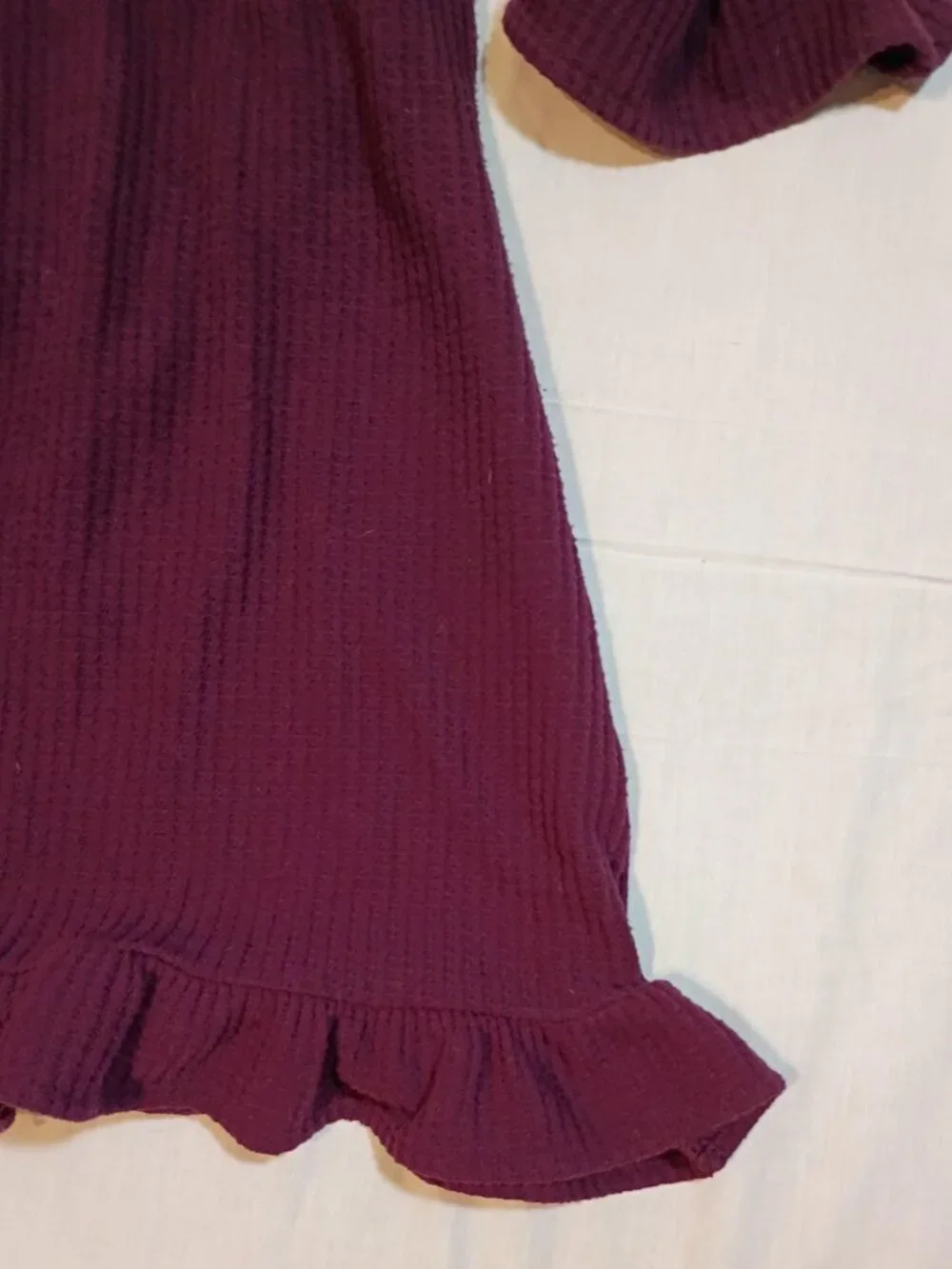 Rare Editions/Dress/Girls 6X/Purple/Sequin Owl Ruffle Sleeve Woodlandcore Sparkl - Picture 8 of 9